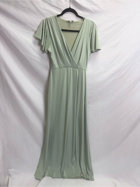 Baltic Born Dresses & Skirts - Baltic Born Light Sage Wrap-Front Maxi Dress